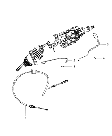 2008 Dodge Charger Gearshift Controls Diagram 2