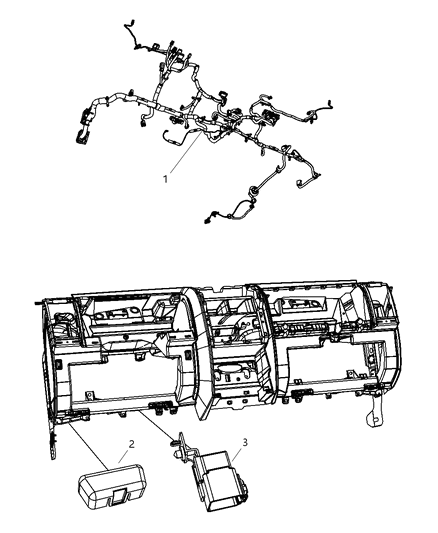 2007 Dodge Nitro Wiring-Instrument Panel Diagram for 56048833AB