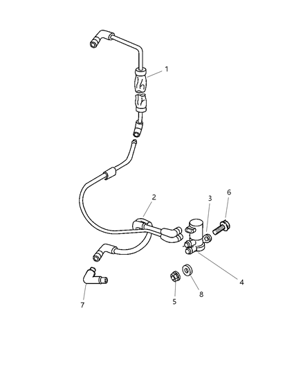 1997 Dodge Viper Harness-CANISTER PURGE Diagram for 4763804AC