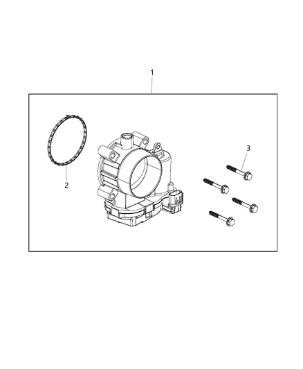 2020 Jeep Cherokee Throttle Diagram for 5281796AC
