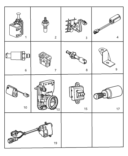 2000 Dodge Viper Switch-DISARM Diagram for 4848933AA