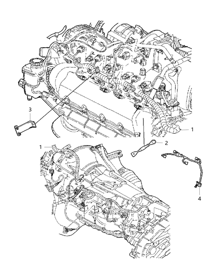 2006 Dodge Ram 1500 Wiring-Engine Diagram for 4801331AD