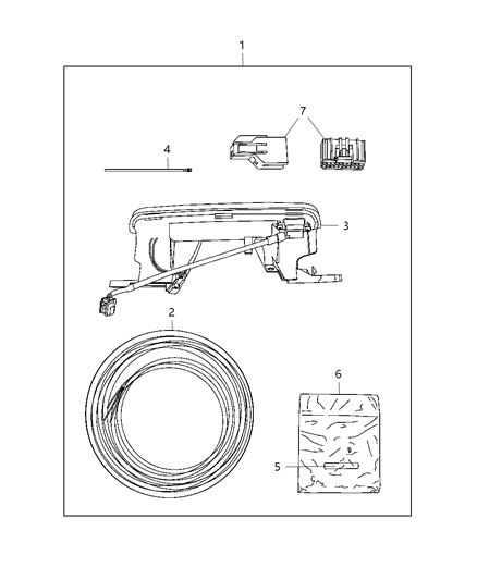 2014 Chrysler 300 Camera Kit, Back Up Diagram