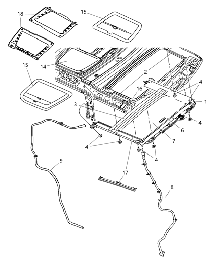 2007 Jeep Commander Retainer Diagram for 5179414AA