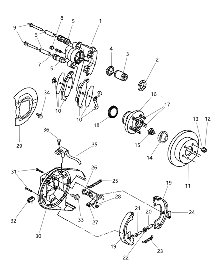2002 Dodge Neon Sensor-Anti-Lock Brakes Diagram for 5273330