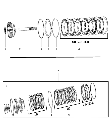 2015 Ram 2500 Plate-Transmission Clutch REACTIO Diagram for 68186197AA