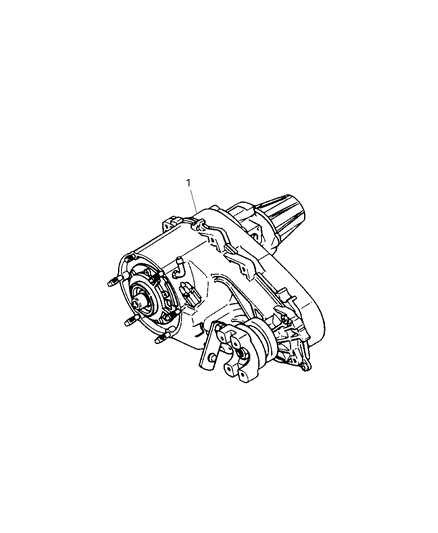 2001 Jeep Grand Cherokee Transfer Case Diagram for 52111004AB