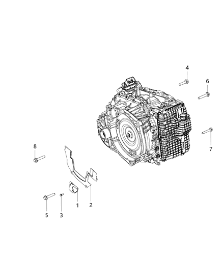 2021 Jeep Compass Mounting Hardware Diagram