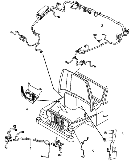 2015 Jeep Wrangler Wiring-Dash Diagram for 68235768AB