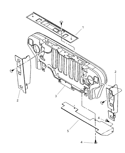 2003 Jeep Wrangler Seals - A/C Condenser Diagram