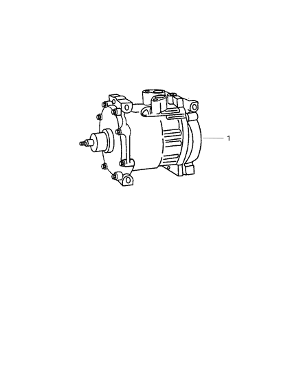 2003 Dodge Ram Van Clutch-A/C Compressor Diagram for 5093765AA