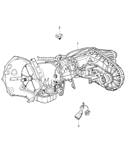 2015 Ram 2500 Wiring-Transmission Diagram for 68259713AA