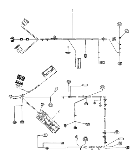 1998 Dodge Neon Wiring-Radiator Fan Diagram for 5293157AA
