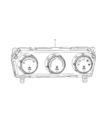 2010 Dodge Challenger Switches Heating & A/C Diagram