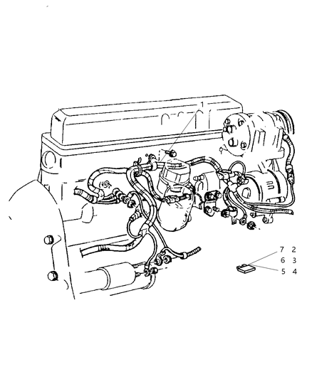 2000 Jeep Cherokee Wiring - Engine & Related Parts Diagram