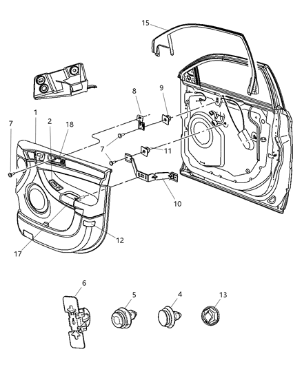2007 Chrysler Pacifica Kit-Handle Diagram for 5170262AA