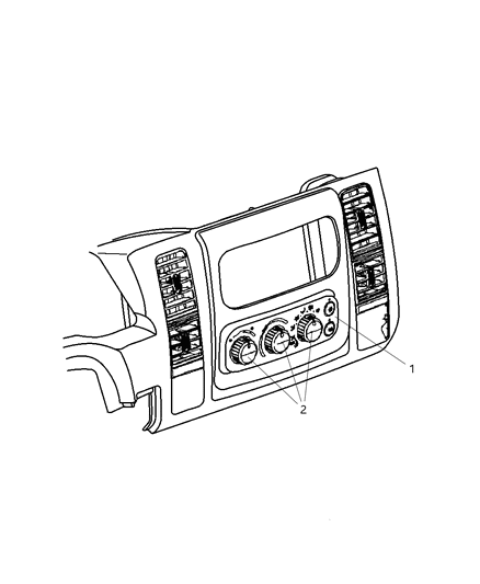 2001 Dodge Dakota Control, Heater Diagram