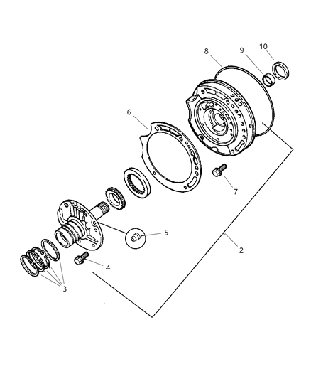 2001 Chrysler Prowler Pump-Transmission Oil Diagram for 5013050AA