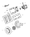 Diagram for 2009 Chrysler Town & Country Wheel Bearing - 2AMVH762AA