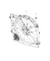 Diagram for Jeep Wrangler Cooling Fan Assembly - 68272755AB