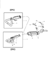 Diagram for 2002 Jeep Wrangler Exhaust Pipe - 5114463AA