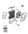 Diagram for Jeep Wrangler Cooling Fan Assembly - 55056642AD