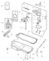 Diagram for 2000 Jeep Wrangler Oil Pan Gasket - 53007568AC