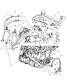 Diagram for 2004 Dodge Neon A/C Hose - 4884326AA