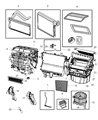 Diagram for Jeep Cabin Air Filter - 5058693AA