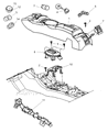 Diagram for Chrysler PT Cruiser Center Console Base - RK06XDVAG
