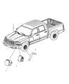 Diagram for Dodge Dakota Headlight - 55077606AB