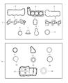 Diagram for 2012 Jeep Liberty Cylinder Head Gasket - 53020989AB