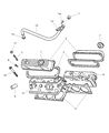 Diagram for Dodge Dakota Cylinder Head Gasket - 53020489