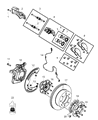 Diagram for Ram Brake Caliper - 68049151AC