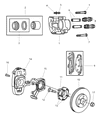 Diagram for 2002 Chrysler Prowler Brake Pad - 4897664AA