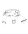 Diagram for 2000 Dodge Ram Van Emblem - 55076512