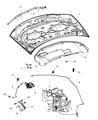 Diagram for Chrysler Hood Cable - 4389822AB