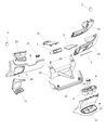 Diagram for Ram ProMaster 3500 Glove Box - 5MW58JXWAB