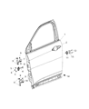 Diagram for Jeep Compass Door Check - 68242951AB