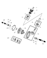 Diagram for Dodge Viper Differential Bearing - 68046923AA