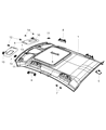 Diagram for Dodge Charger Sun Visor - 5PJ90DX9AB