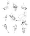 Diagram for 2021 Jeep Cherokee Oil Pressure Switch - 68295557AA