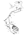 Diagram for 2007 Chrysler Pacifica A/C Hose - 68002820AA