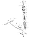 Diagram for Dodge Stratus Sway Bar Bushing - MR297629