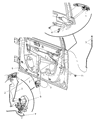 Diagram for Dodge Magnum Door Latch Assembly - 4589071AA