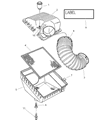 Diagram for 1995 Dodge Ram 1500 Air Duct - 53030294