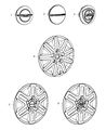 Diagram for Dodge Journey Wheel Cover - 4721195AC