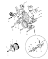Diagram for Dodge Spirit Crankshaft Pulley - MD143435