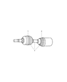 Diagram for 2003 Jeep Liberty Axle Shaft - 5066022AA