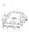 Diagram for 2015 Jeep Cherokee Sun Visor - 1UB78HDAAG